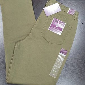 Gloria Vanderbilt Amanda Slimming Jeans (Green Bandicoot)